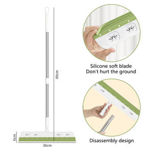 <span class=keywords><strong>Balai</strong></span> à poussière pour sol de salle de bain DS1476, brosse à balayer, grattoir à vitre, outil pour enlever les cheveux et la poussière, <span class=keywords><strong>balai</strong></span> à poussière en silicone - Product Image 3