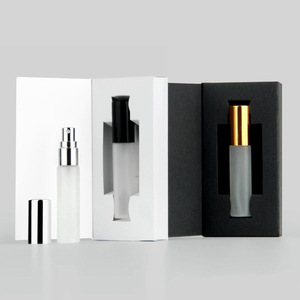 Disponible en Stock: Botella de Perfume de Vidrio Esmerilado de 5ml/10ml con Recubrimiento UV, Caja de Empaque Personalizada, Superficie Serigrafiada y Pulverizador - Product Image 2