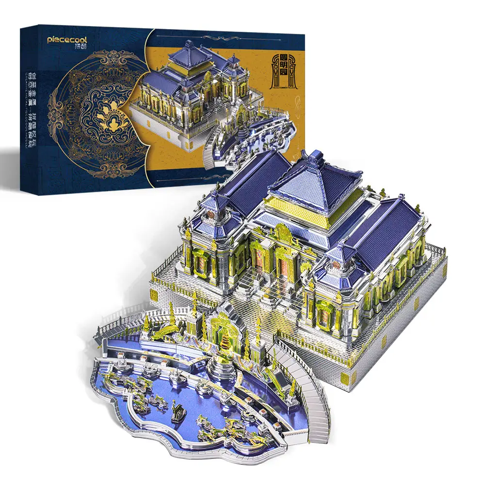 Piececool 3d metal puzzle THE OLD SUMMER PALACE building toys jigsaw puzzle for teens and adults gifts