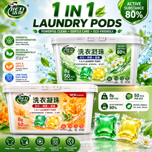 JIEJI Laundry <b>Detergent</b> Pods 50 Count Floral Scent Deep Clean Automatic Machine Use - Product Image 6