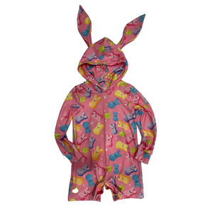 Dd-1 FANCY MONKEY Sudadera con Capucha Personalizada con Logotipo para Niña Pequeña, Top de Algodón/Fibra de Bambú Ecológico con Gorro de Conejo - Product Image 4
