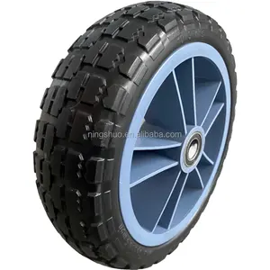 Heavy Duty Flat-Free Solid Pu Foam Hand Truck Utility Trolley Tire 10 Inch 3.50-4 10X3 puncture resistant Wheelbarrow Wheel