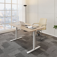 Bureau debout électrique intelligent moderne en métal à moteur unique avec table réglable en hauteur pour le bureau
