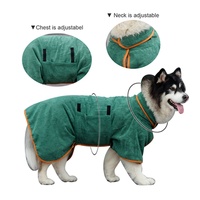 Peignoir de bain pour chien en polyester, luxueux, élégant, classique, pliable, lavable, simple, absorbant, en microfibre, pour séchage rapide et baignade