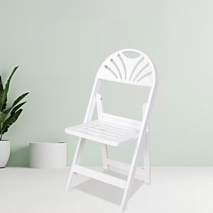 Silla plegable al por mayor de alta calidad para exteriores, sillas de jardín de plástico para eventos de boda, silla plegable de resina blanca - Product Image 5