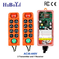 Remote Kontrol Nirkabel Crane Kecepatan Tunggal F23-C+8 Tombol, Remote Kontrol Industri
