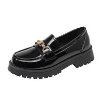 Mocassins à Talons pour Femme, Nouvelles Collections 2025, Mode Printemps-Automne, Chaussures Richelieu en Cuir PU