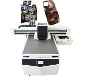 A2 A1 Led Uv Flatbed varnish Uv Printer For Phone Case Glass Cylinder Bottle Multi-layer Printing