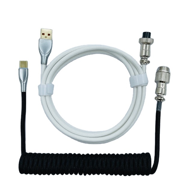 USB Keyboard Cable Mechanical Keyboard Type C Cable Coiled USB C Cable