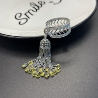BAOXING vente en gros usine Vintage cadeau de maman manuel Knuckle Boho 925 argent Sterling gland longue bague pour femmes filles