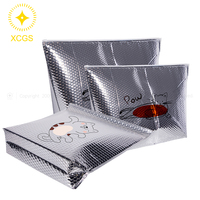 Sacs isothermes en film aluminium avec bulles PE à l'intérieur, sacs isothermes à fermeture éclair pour la conservation de la chaleur et du froid des aliments, des fruits, des fruits de mer, pour l'expédition