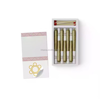 Boîte à cigarettes personnalisée avec allumettes enroulées, boîtes d'allumettes en papier, 4 paquets, accessoires pour fumeurs, boîtes à tabac et cigares