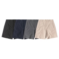 Pantalones Cortos de Golf Casuales para Hombre, de Secado Rápido, Transpirables, Ecológicos, de Cintura Media, con Cintura Elástica de Punto de Pana