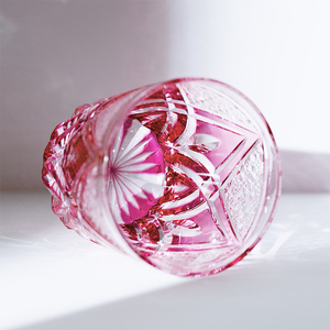 Verre à whisky <span class=keywords><strong>Edo</strong></span> Cut Light Luxury haut de gamme, soufflé à la main, avec superposition de couleurs, style Old Fashioned, 300 ml, pour utilisation dans les bars à cigares - Product Image 2
