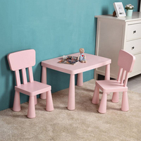 Ensemble table et chaises en plastique pour enfants, réglable en hauteur, écologique, durable, pour chambre d'enfant, crèche, maternelle, garderie