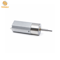 Motor DC 050 Berkinerja Tinggi dengan Sikat Karbon DC 6V, 12V, 24V 16mm Gearbox Logam Bundar Standar untuk Pompa Peristaltik Miniatur