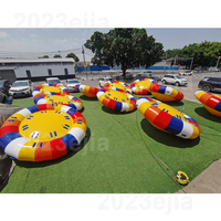 Bateau de fête disco gonflable, bateau gonflable avec un grand espace pour les adultes, divertissement et loisirs dans la piscine, le lac et la mer