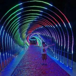 Décoration extérieure de haute qualité Noël Time Tunnel Arch Motif Light