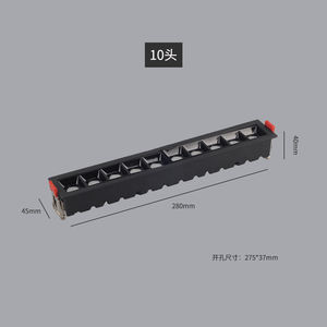 Noyo <span class=keywords><strong>precio</strong></span> directo de fábrica Empotrado Hotel Home Techo lineal <span class=keywords><strong>Downlight</strong></span> <span class=keywords><strong>LED</strong></span> Lámpara de rejilla lineal - Product Image 4