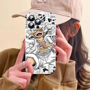 <span class=keywords><strong>Coque</strong></span> de téléphone portable <span class=keywords><strong>One</strong></span> <span class=keywords><strong>Piece</strong></span> Luffy Anime Cartoon pour 15 modèles, protection intégrale 360° et transfert thermique - Product Image 1