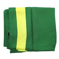 Écharpe longue rayée jaune citron et verte en soie 100% personnalisée avec logo pour femmes, idéale pour les universités et les sororités – Vente en gros Chine