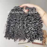 Collection de cheveux cambodgiens, cheveux crépus doux et bouclés cambodgiens, cheveux crépus doux et bouclés afro cambodgiens, 100% cheveux vierges humains bruts, mèches de tissage