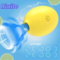 Vibrateur clitoridien Lemon, jouet sexuel pour adultes, stimulateur de succion des mamelons et anaux, 10 modes de vibration et de succion pour femmes et couples