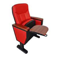 Chaise de théâtre pliable moderne à prix abordable avec porte-gobelet et tablette intégrée pour auditorium et église - Modèle YA-L04