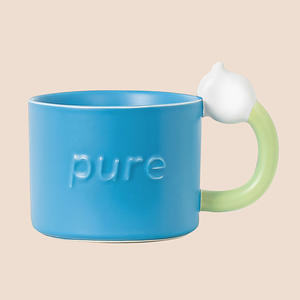 <span class=keywords><strong>Taza</strong></span> de agua de recuerdo Ins Bestie de Lily Valley, <span class=keywords><strong>Taza</strong></span> de cerámica pintada a mano, costura de Color de contraste para fiesta de oficina, oferta - Product Image 5