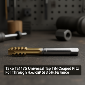 ดอกต๊าปอเนกประสงค์ Ta1175 เคลือบ TiN สำหรับรูทะลุ ความคลาดเคลื่อน 6H - Product Image 3