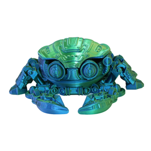 Crabe Cyber Personnalisé en PLA Couleurs Personnalisées 2025 – Jouet Animal 3D Articulé et Non Toxique avec Coquille Mobile – Collection Animales 3D - Product Image 2