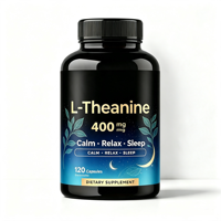 Capsules de L-Théanine 400 mg pour le soulagement du stress, complément de L-Théanine extra fort pour hommes et femmes