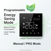 Termostato Inteligente Tuya ZigBee OEM de Fábrica, 16A, Pantalla Táctil LED, WiFi, Controlador de Temperatura de 3A para Calefacción por Suelo Radiante Eléctrico
