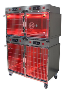 Pujia PJDY-06 paslanmaz çelik veteriner kızılötesi sıcak ışık oksijen kafesi veteriner kliniği için - Product Image 6