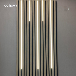 Pannello di legno in legno a lamelle acustiche pannello acustico in <span class=keywords><strong>rovere</strong></span> naturale acustico pannelli acustici in malesia - Product Image 2