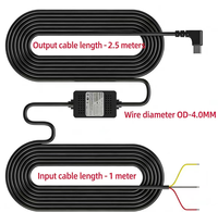 Kit de câblage pour caméra embarquée, kit de câblage USB Type-C avec protection contre les basses tensions, cordon d'alimentation pour caméra embarquée
