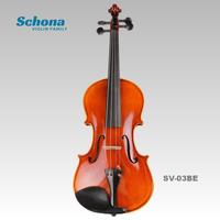 Violon professionnel haut de gamme 1/4-4/4 avec table en épicéa, dos/côtés en érable, touche en ébène et archet en bois de Brésil
