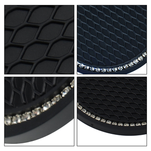 Tappetini da viaggio in Silicone rotondi con Glitter e diamanti e sottobicchiere - Product Image 2