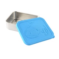 Boîtes à déjeuner pour enfants, boîtes à Bento étanches avec couvercles en Silicone