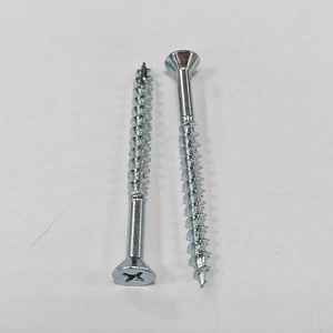 Vis à tête plate de haute qualité en acier C1022, finition CR3+ zinc # Vis à tête ronde cruciforme de style PB de 8 2 pouces - Product Image 3