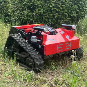 Multifunction Gasoline Automatic Remote Control Slop Lawn Mower Robot Weeding Machine