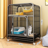 Enclos pour animaux de compagnie pliable en fil métallique, clôture portable pour animaux de compagnie, petite et grande taille, maison pour animaux DIY, cage à chat à trois étages