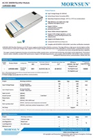 Module redresseur numérique AC-DC Mornsun LMR3000-4850 simple 3000W 53.5V CAN 2.0B, efficacité 96%, garantie 3 ans, télécommunications 85-300VAC