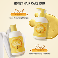 Kits de Soins Capillaires au Miel à Marque Blanche aux Acides Aminés, Shampoing et Après-Shampoing Anti-Pelliculaire Volumisant à la Propolis
