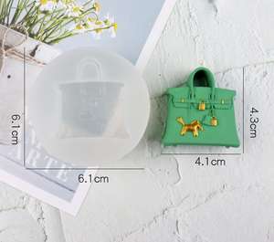 Bolso de mano Bolsos Monederos y zapatos de tacón alto <span class=keywords><strong>Molde</strong></span> de silicona para pastel, Chocolate,Cupcake, resina, <span class=keywords><strong>Fondant</strong></span>, moldes artesanales DIY - Product Image 5