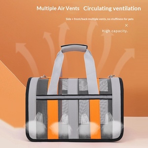 Trasportino Portatile Oxford di Grande Capacità per Animali Domestici con Design a Rete Traspirante e Funzione Pieghevole per Gatti e Cani in Viaggio - Product Image 1