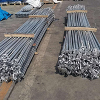 Conjunto de Herrajes para Línea Eléctrica, Abrazadera de Sujeción para Poste Eléctrico, Varilla de Sujeción