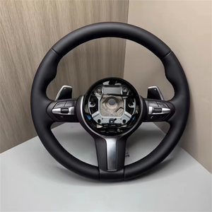 Volante de Cuero Negro Personalizado para <span class=keywords><strong>BMW</strong></span> M2 M3 M4 M5 F10 F20 F22 F30 F32 F36 F80 F82 F83 F90, Accesorios para Automóviles - Product Image 5
