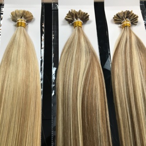 Jasmine Beauty Ombre Keratin Tip 100% Natural Hair Extensions flat tips Raw Double Drawn Flat tip Remy Human hair extensions - Product Image 5
