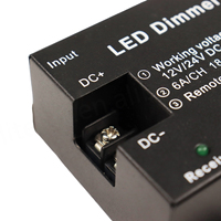 Contrôleur de variateur d'intensité pour bande LED bicolore CCT 12-24V, 3 canaux PWM, avec télécommande tactile RF 6 touches GL-Cct2003 6A, portée 20M